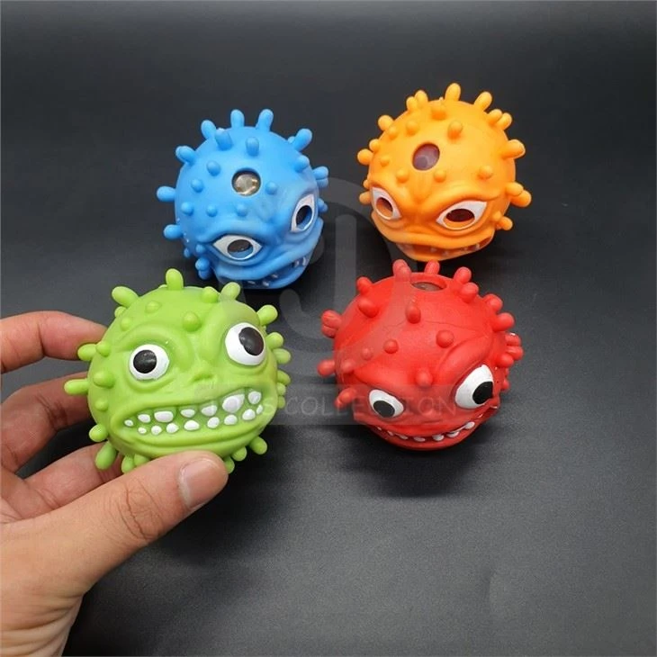 Squeeze Virus Monster Beads Ball Relieve Stress Toys
