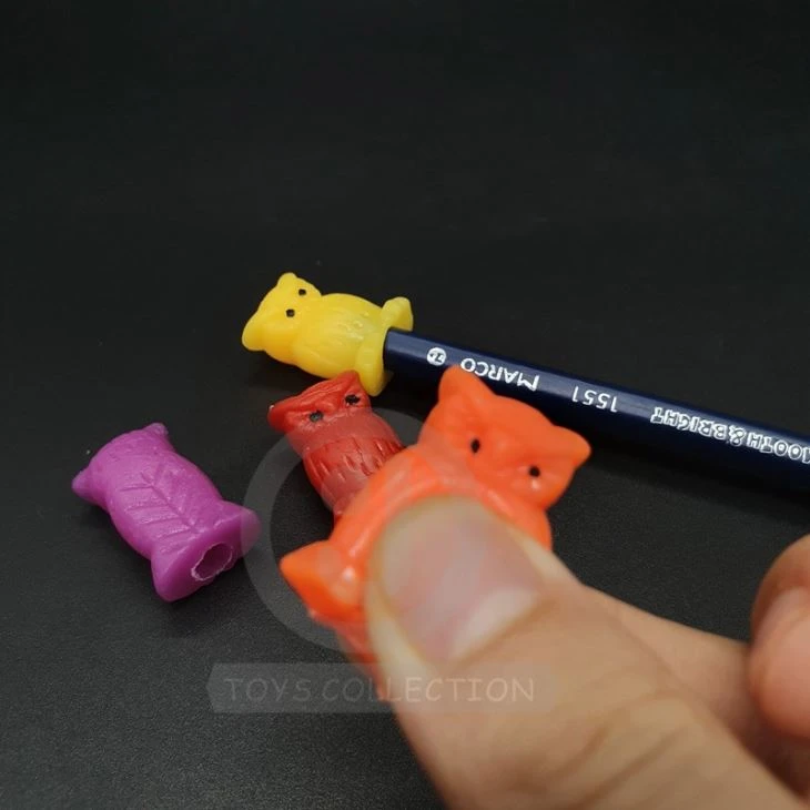 Sticky Animal Owl Pencil Topper Toy