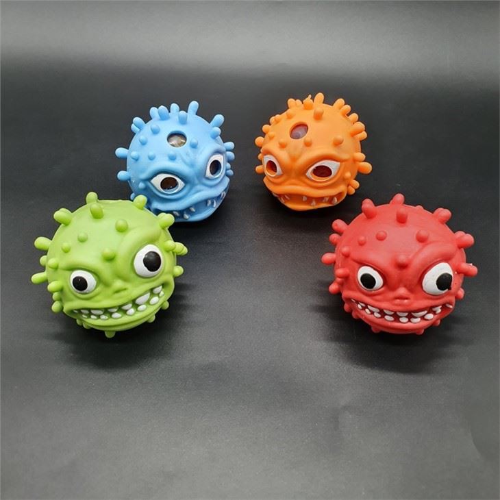 Virus Shape Squeeze Stress Mesh Beads Ball
