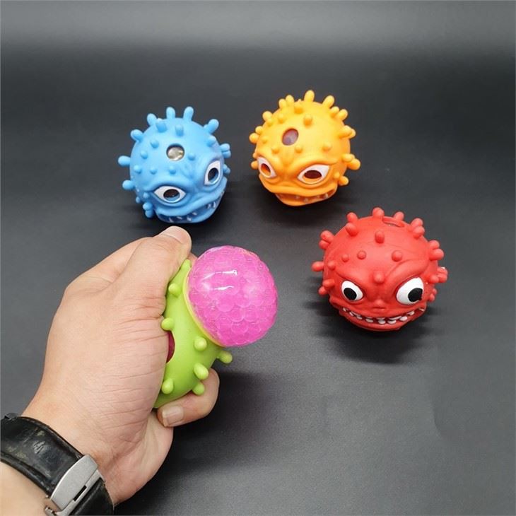 Virus Shape Squeeze Stress Mesh Beads Ball