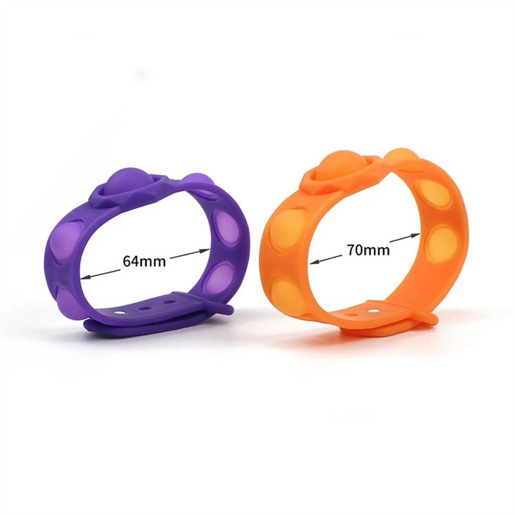 Fidget Pop Bubble Bracelet Single Rainbow Color
