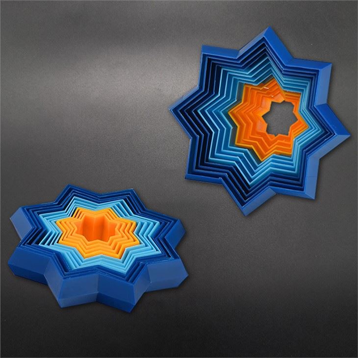 2022 New Arrival 3D Magic Star Toys Fidget Game Toy For Chidren's Educational Rainbow Color Visual Training Toys