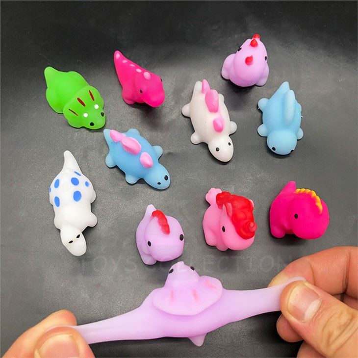 Dinosaur Mochi Squishy With Painting