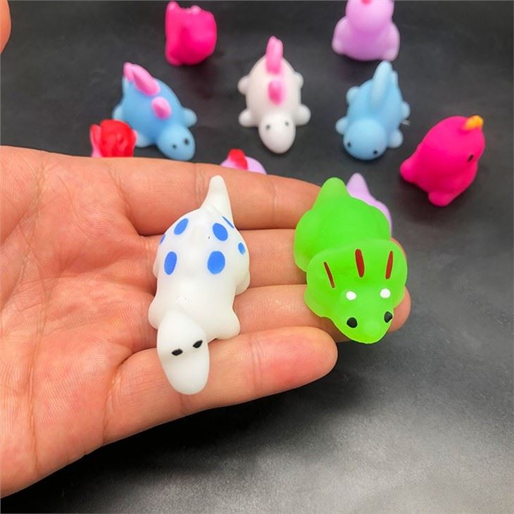 Dinosaur Mochi Squishy With Painting