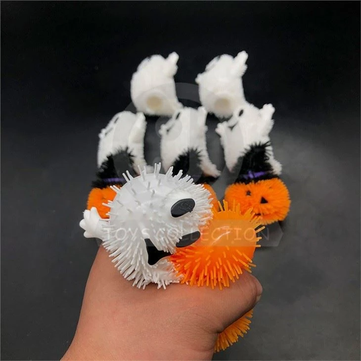 Halloween 2022 Party Supplies Decorations Halloween Lights Spike Ball Pumpkin Ghost Puffer Toys LED Halloween For Kids