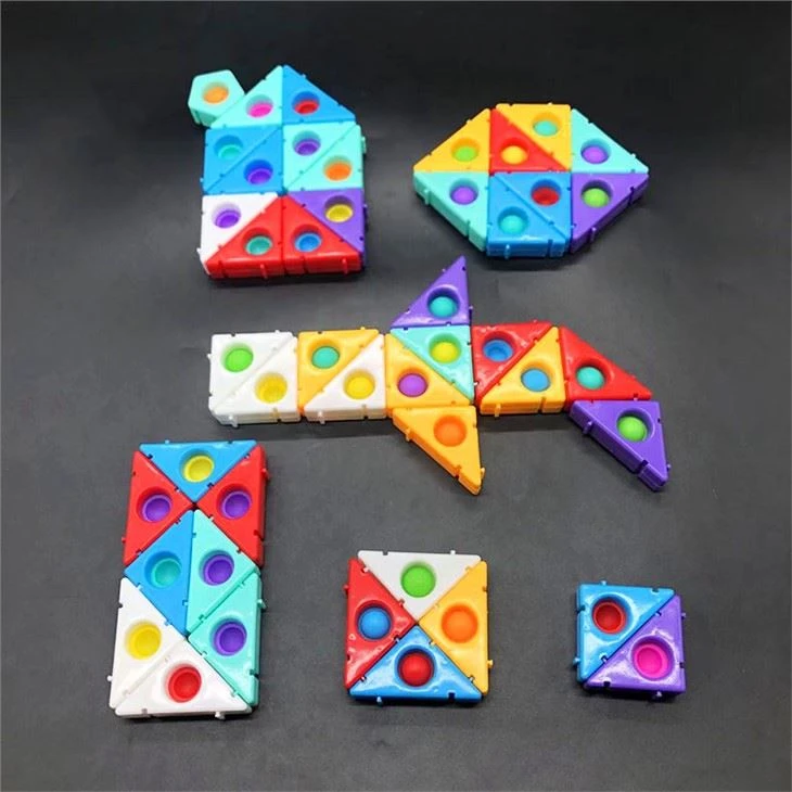 Push Bubble Toy Assembled PP Plastic Toys Fidget Stress Relieve Toy