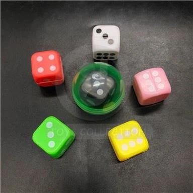 Wholesale Small Capsule Toys Cheap Toys Plastic Dice Toy For 2 Inch Vending Machine