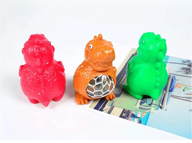 Squeeze Dino Beads Grape Ball