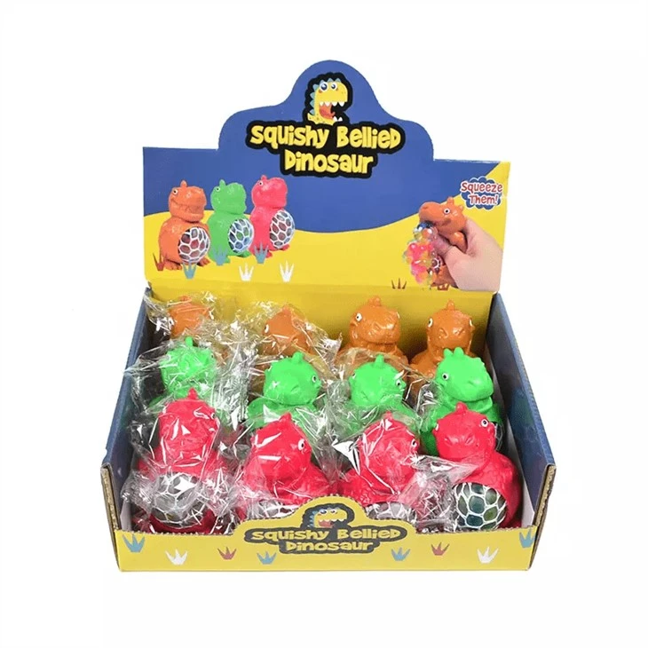 Squeeze Dino Beads Grape Ball