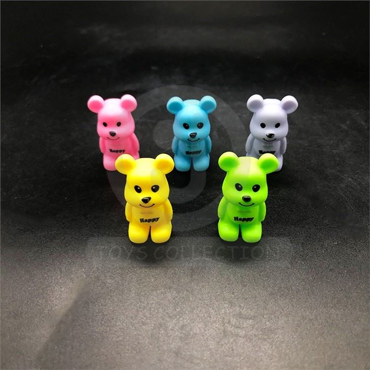 Wholesale 2 Inch Vending Capsule Toys Plastic Cartoon Happy Bear Doll Toy For Kids