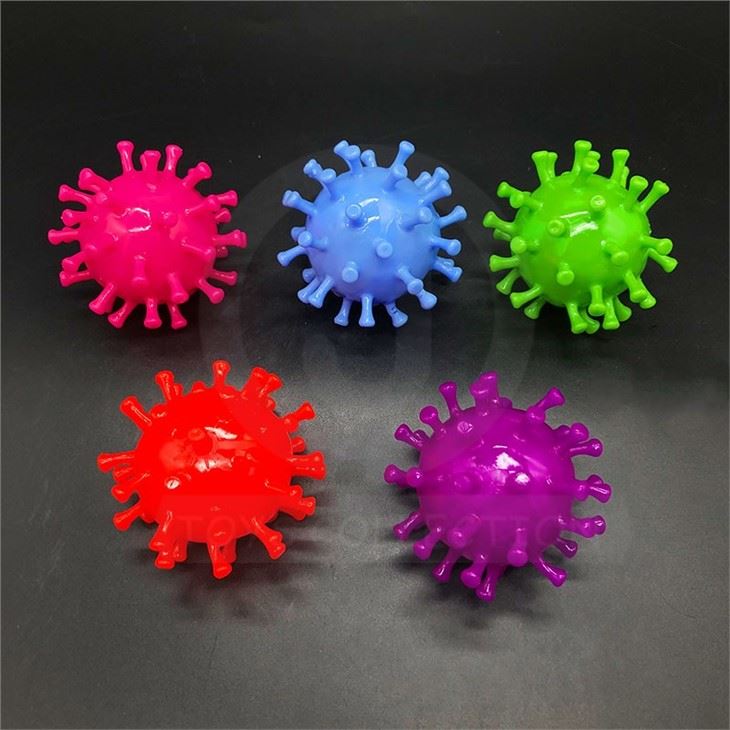 Wholesale Hot Selling Beads Decompression Stress Relieve Squeeze Ball Toy Vent Virus Squishy Balls For Kids