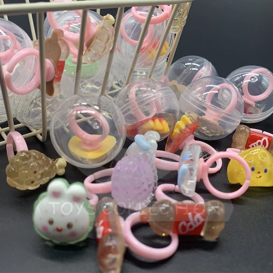Wholesales Plastic Food Ring Toy Ornaments