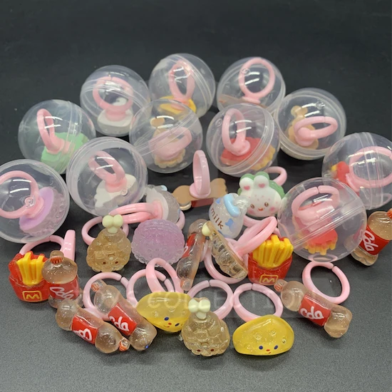 Wholesales Plastic Food Ring Toy Ornaments