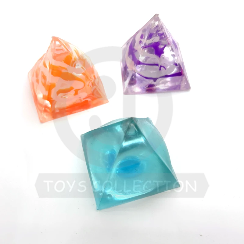 Clear Stress Pyramids Squeeze Mochi Toy