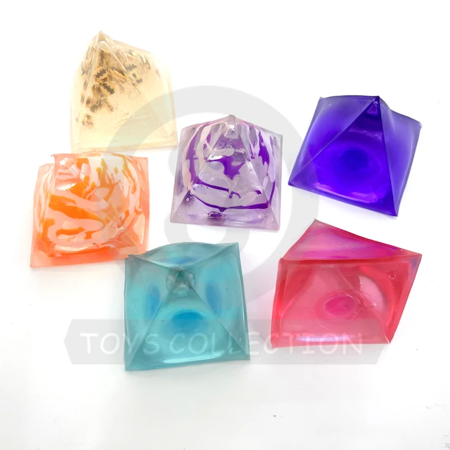 Clear Stress Pyramids Squeeze Mochi Toy