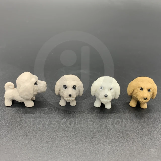 Mini Dog Figures Soft Plastic Puppies Toys