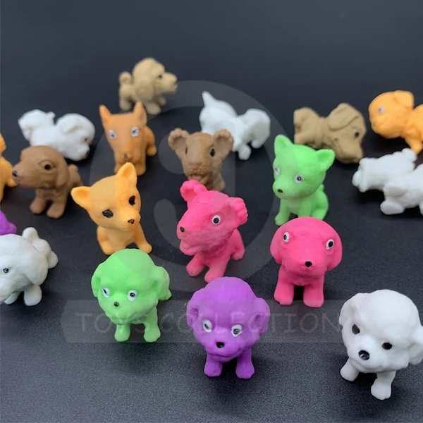 Mini Dog Figures Soft Plastic Puppies Toys