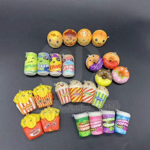 PU Food Slow Rising Stress Toy Key Chain Party