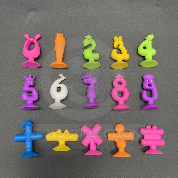 PVC Animal Number Sucker Figurine