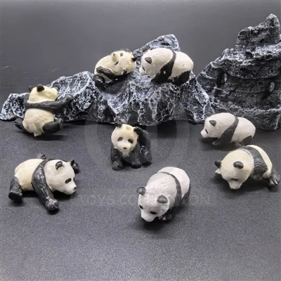 Cute Doll Panda Figurines Collection