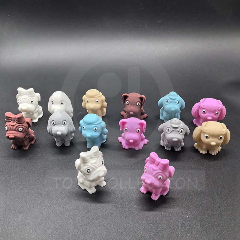 Soft Plastic Squeeze Puppy Figurines