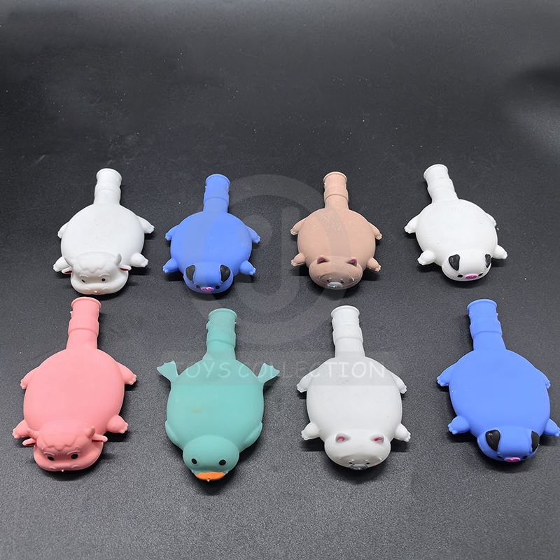 Stretchy Cute Animal Blowing Toys