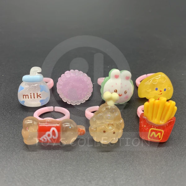 Wholesales Plastic Food Ring Toy Ornaments